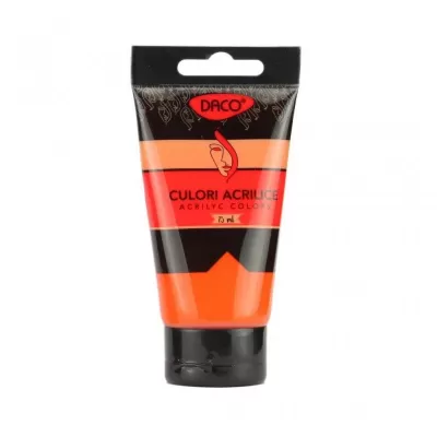 Acuarele acrilice 75ml - Portocaliu - Daco CU375P-img