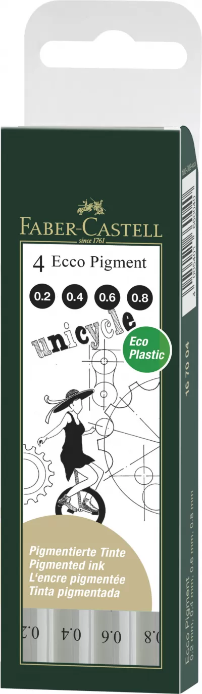 Liner eco pigment set 4 buc nou Faber-Castell-img