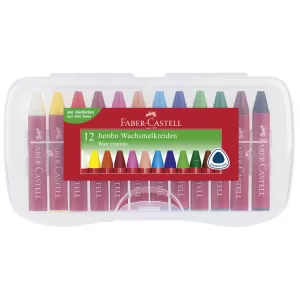 Creioane cerate 12 culori jumbo cutie plastic Faber-Castell-1-IMG-nav