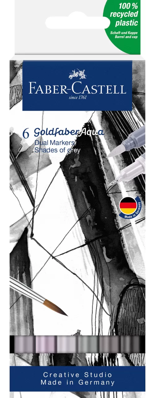 1-Marker-solubil-2-capete-set-6-buc-tonuri-de-gri-goldfaber-Faber~Castell