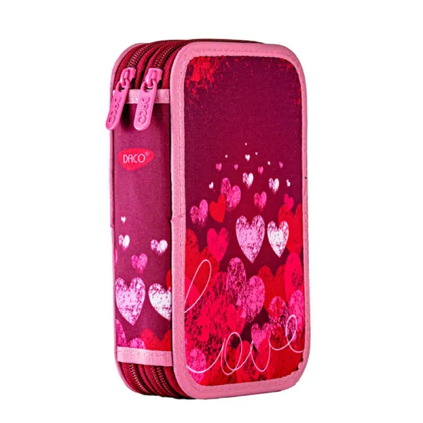 Penar echipat fete, 2 fermoare, rosu Love Daco PE2002E-2-IMG-slider