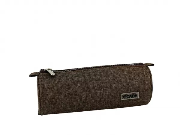 Penar rotund borseta, maro uni, 1 fermoar Ecada 786612M-1-IMG-slider