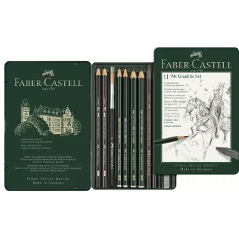 Set pitt monochrome grafit 11 buc Faber-Castell-2