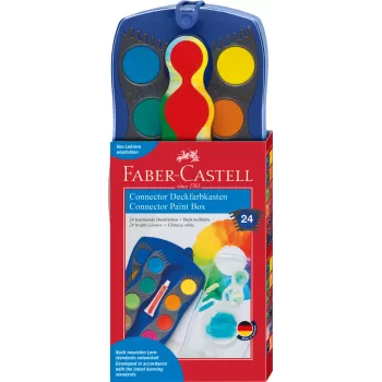 Acuarele 24 culori albastre connector Faber-Castell-1