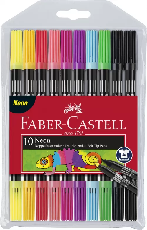 12-Carioca-10-culori-2-capete-culori-neon-Faber~Castell