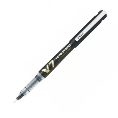 Roller Pilot reincarcabil 0.7 mm , negru, V7 Hi-Tecpoint-img