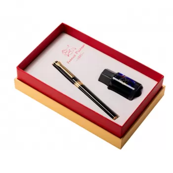 Stilou Picasso metalic negru cu calimara 688S/N-1