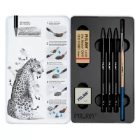 Set 3 creioane grafit fara lemn, solubile, in cutie metalica Milan-2-IMG-slider-mobile