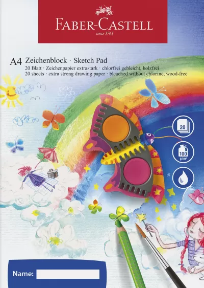 Bloc desen A4, 20 file, 100g/mp Faber-Castell-img