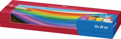 Guase 12 culori 20ml Faber-Castell-img