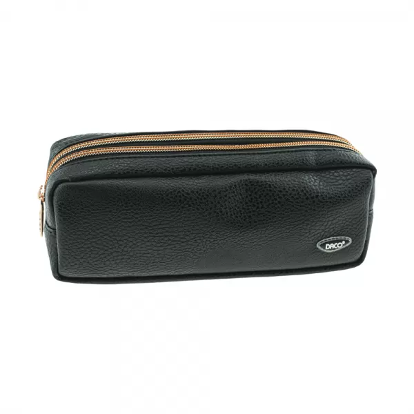 Penar borseta piele ecologica, negru, 2 fermoare Ecada 78621-1-IMG-slider