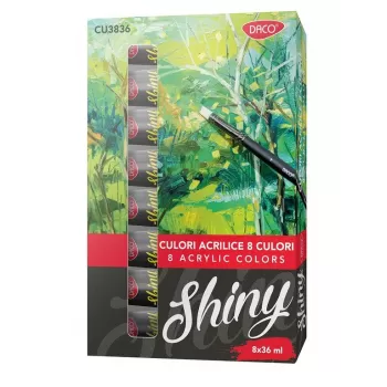 Culori acrilice 8 culori x 36 ml Daco CU3836-1