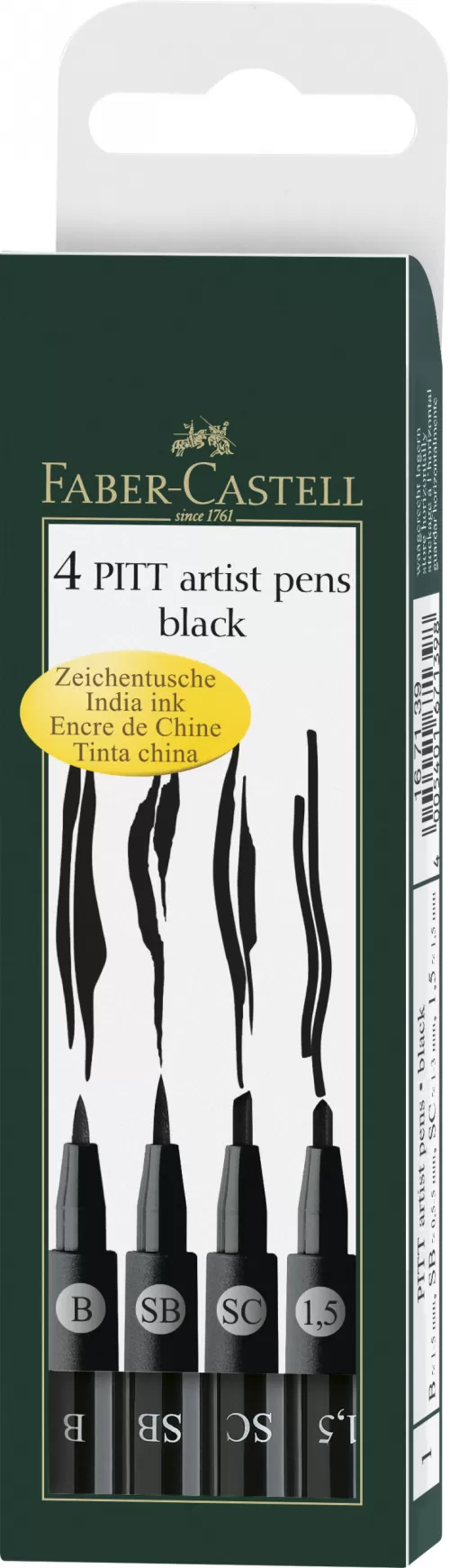 13-Pitt-artist-pen-set-4-buc-negru-Faber~Castell