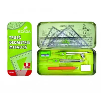 Trusa geometrie in cutie metalica Ecada-img
