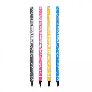 Creion grafit HB, lemn negru CRISTAL Daco CG501-1-IMG-nav