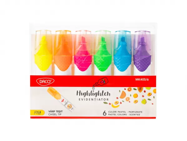 Set markere evidentiatoare parfumate Daco MK405/6-1-IMG-slider