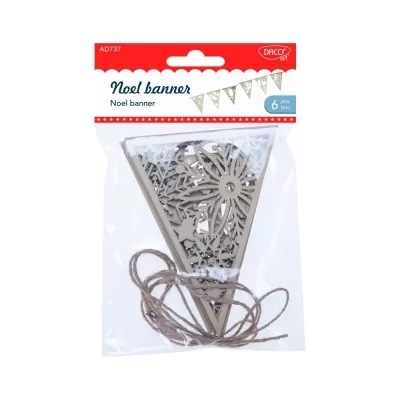 Accesorii craft - Ghirland&#259; lemn "Noel banner" DACO AD737-img