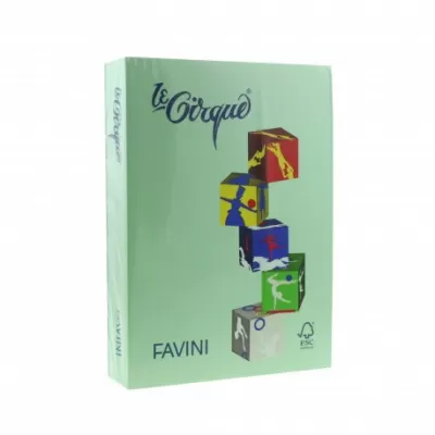 Carton color 160g/mp A4 107 VERDE DESCHIS FAVINI-img
