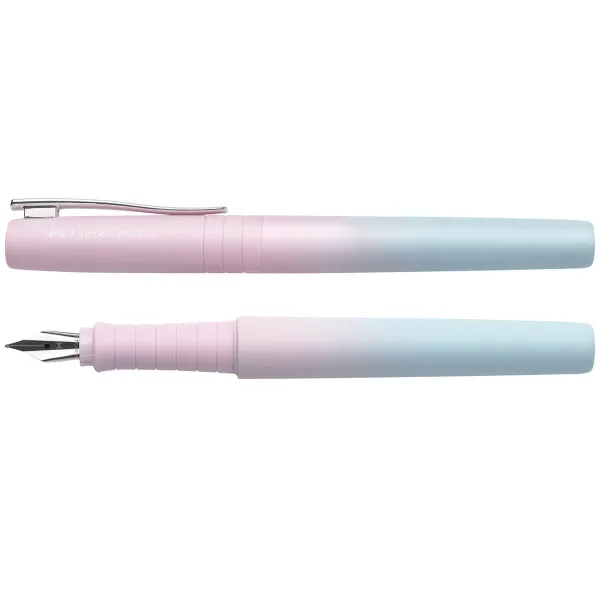 Stilou Faber-Castell Poly Pen, bleu-roz pastel, penita M-2-IMG-slider