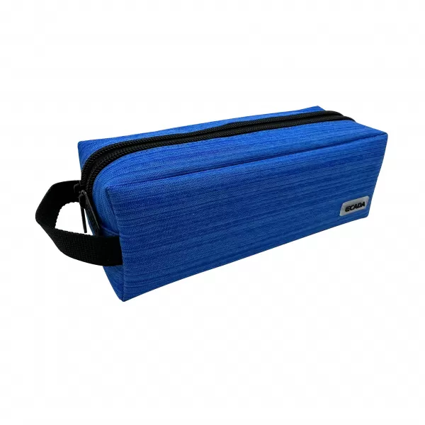 Penar tip borseta albastru uni, 2 fermoare Ecada 78663A-1-IMG-slider