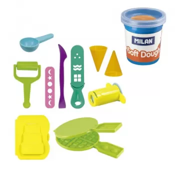 Plastilina 6 culori x 59 gr, plus forme Ice Creams and Waffles Milan-2