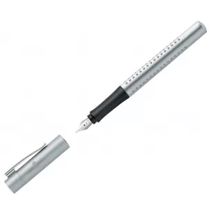 Stilou Faber-Castell Grip 2011 argintiu, penita M-2-IMG-nav