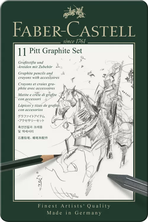 2-Set-pitt-monochrome-grafit-11-buc-Faber~Castell