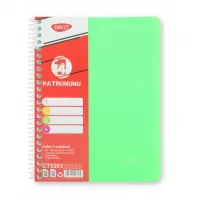 Caiet cu spira A5 si coperta plastic, 4 subiecte, 120 file, hartie 70g/m2 Daco CT5203-7-IMG-slider-mobile