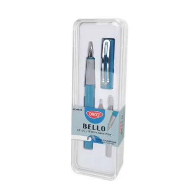 Stilou Daco albastru cu penita de schimb Bello ST209-2-img