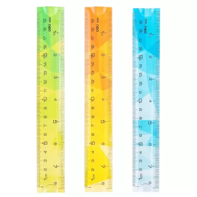 Rigla flexibila 20 cm, multicolora, Deli-img