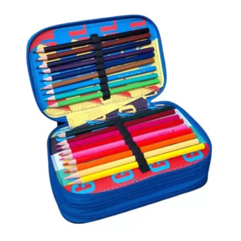 Penar echipat 3 compartimente, baieti, 46 piese, Gol Tricolor Daco PE3026E-5