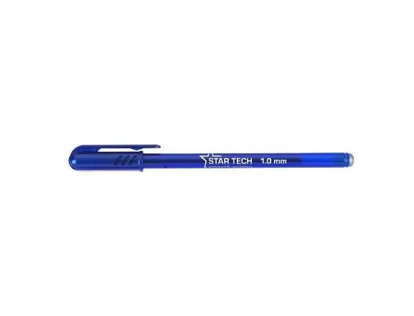 Pix PENSAN Star Tech, vârf 1 mm, scriere albastră, corp plastic translucid cu capac-1-IMG-slider