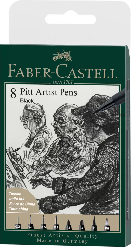 7-Pitt-artist-pen-set-8-buc-negru-2022-Faber~Castell