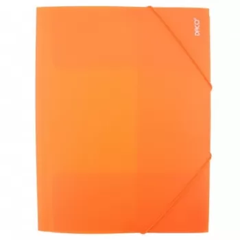 Mapa plastic cu elastic portocalia Daco MP250P-1