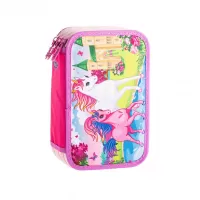 Penar fete cu 3 fermoare, echipat cu 46 piese, Unicorns Daco PE3021E-1-IMG-slider-mobile