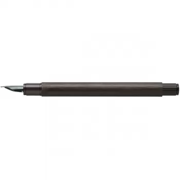 Stilou Faber-Castell Neo slim aluminium negru, penita M-2