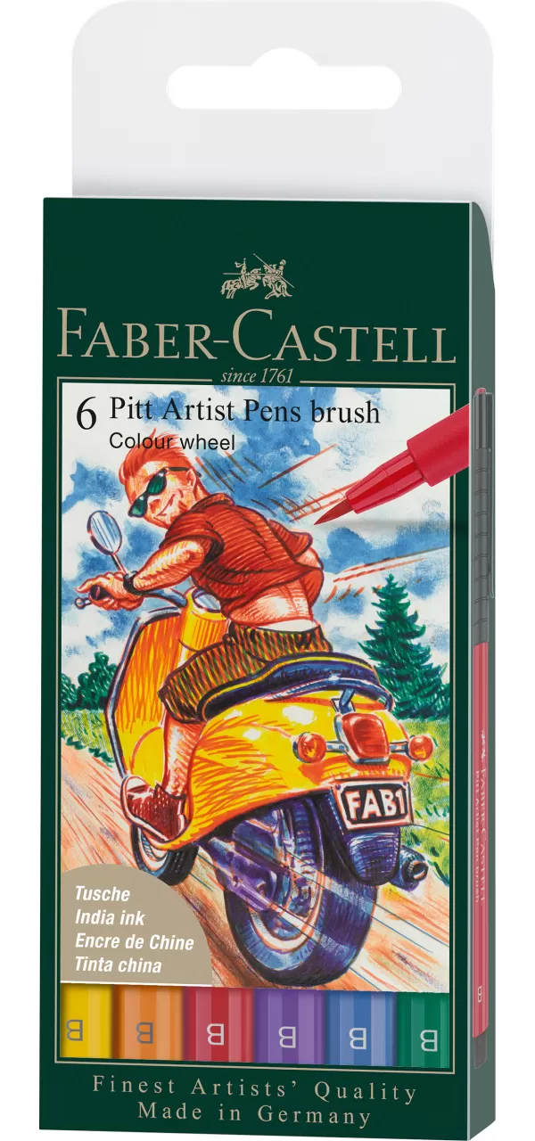 Pitt artist pen set 6 buc culori de baza 2022 Faber-Castell-1-IMG-slider