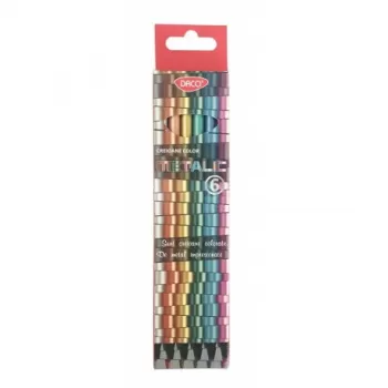 Creion color 6 culori metalic DACO CC606-1