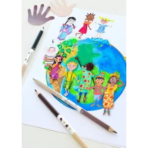 Creioane colorate 24+3 culori children of the world Faber-Castell-2-IMG-nav