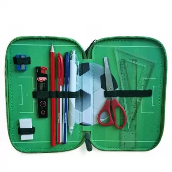 Penar baieti 3 compartimente, echipat 46 piese, minge fotbal Daco PE3044E-4