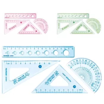 Set geometri din plastic Aihao LB00428-2
