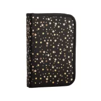 Penar neechipat cu 1 fermoar, negru, imprimeu stelute aurii Daco PE118-1-IMG-slider-mobile