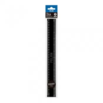 Rigla 30 cm neagra, seria Shadow Milan-1