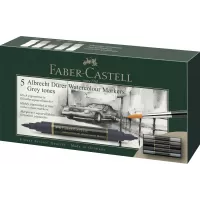 Set 5 markere solubile tonuri de gri a.durer Faber-Castell-3-IMG-slider-mobile