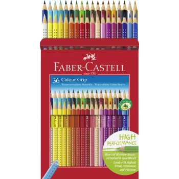 Creioane colorate 36 culori grip 2001 Faber-Castell-2