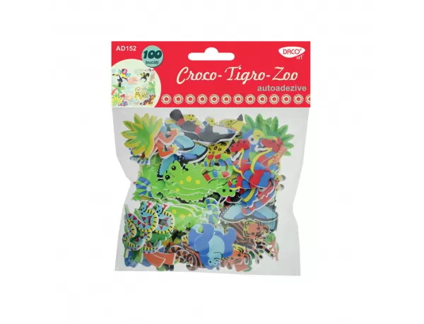 Accesorii craft - AD152 croco-tigro-zoo animale spuma autoadeziva DACO-1-IMG-slider