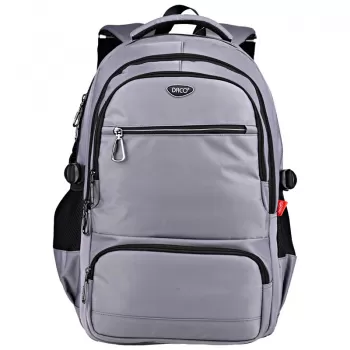 Ghiozdan liceu 5 compartimente, gri, 48 cm Daco GH581-1
