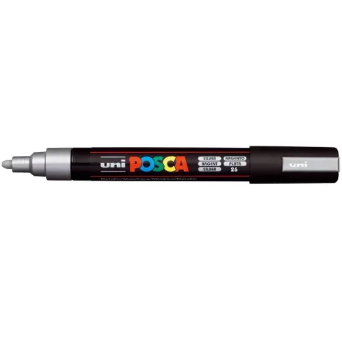 8-Posca-marker-UNI-Argintiu_-varf-mediu-1.8~2.5-mm-PC~5M