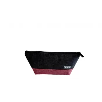 Penar tip borseta bicolor, negru-roz, 1 fermoar Ecada 786034RZ-1
