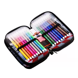 Penar echipat baieti, 3 compartimente, 46 piese, imprimeu masina curse Daco PE3004E-3-IMG-nav